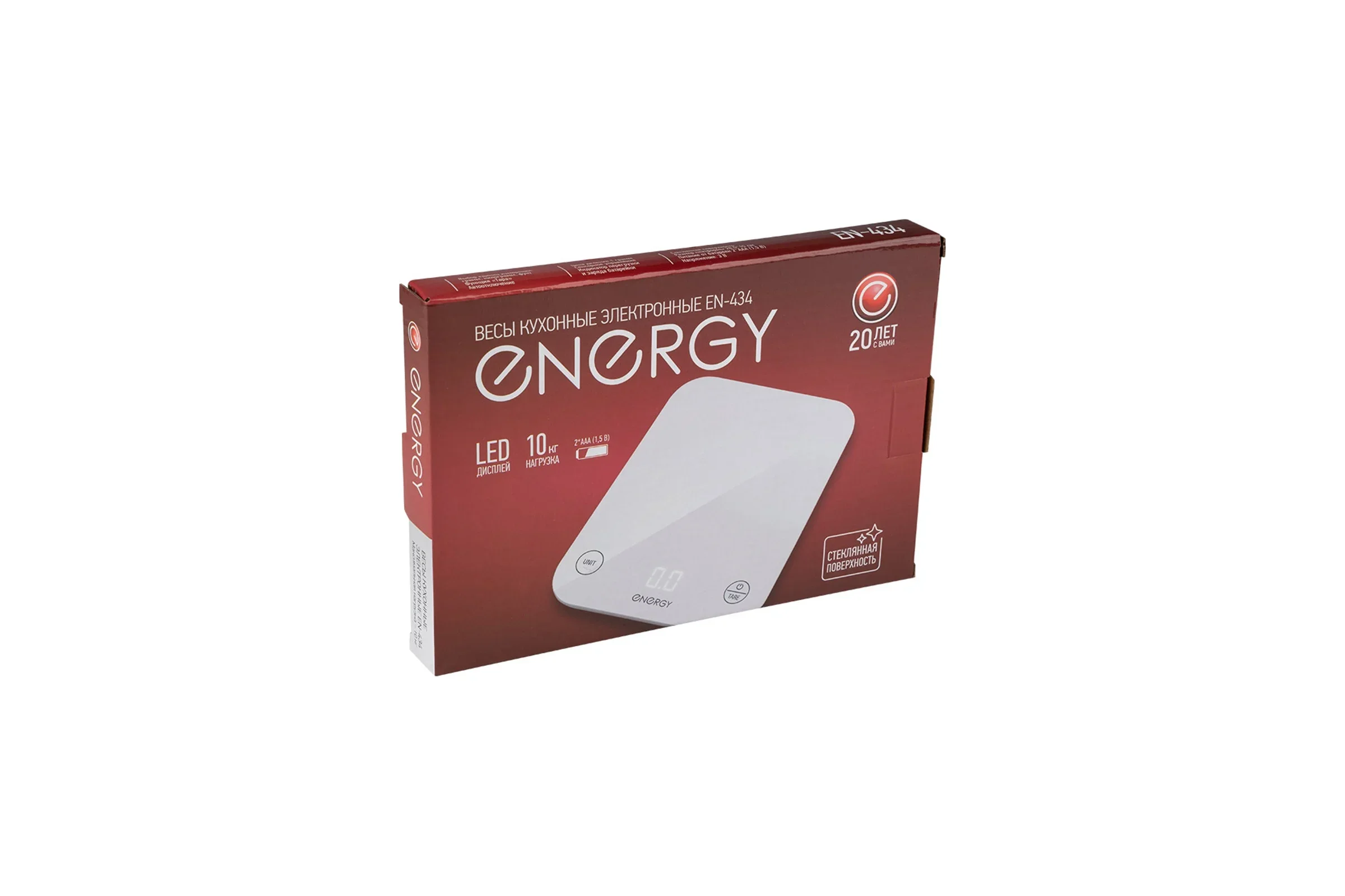 Кухонные весы Energy EN-434, 10 кг, белые