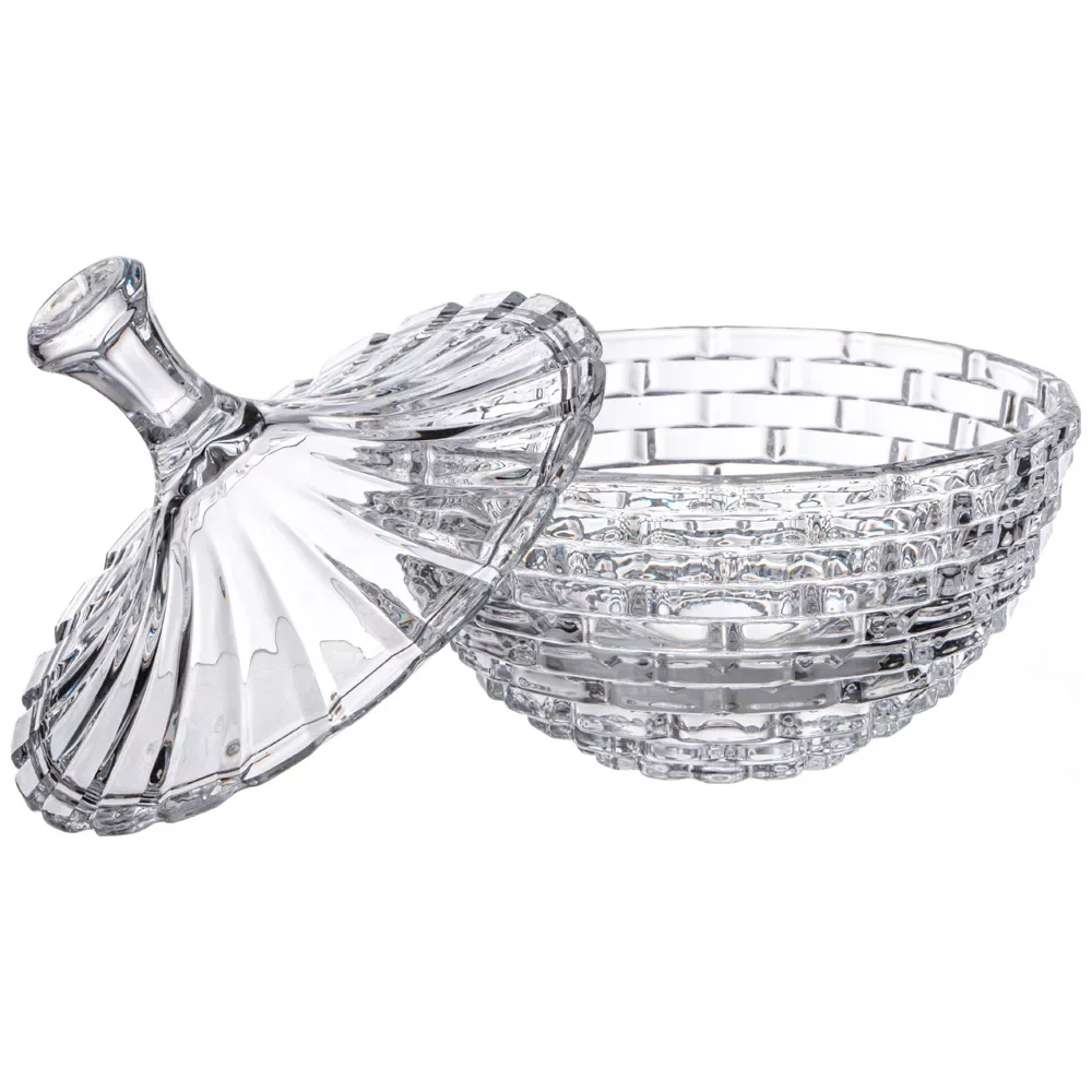 БЛЮДО С КРЫШКОЙ НА НОЖКЕ "SAPHIR" 17,8Х25,3 СМ
