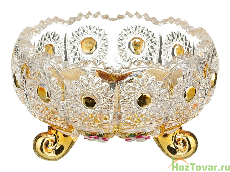 КОНФЕТНИЦА "ГОЛДЕН" ДИАМЕТР=18,5 СМ. ВЫСОТА=20 СМ. (КОР=6ШТ.)