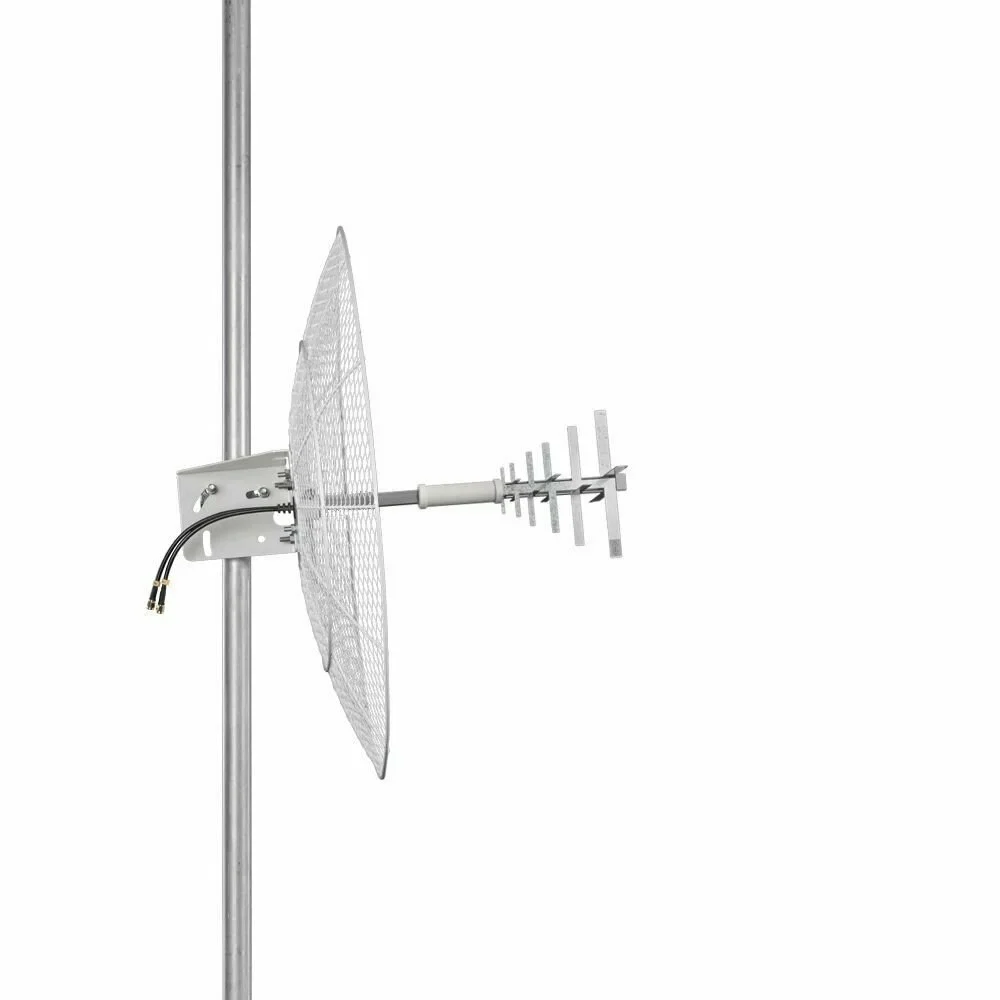 Антенна Крокс KNA24-800/2700P - параболическая MIMO антенна 24 дБ, сборная, F