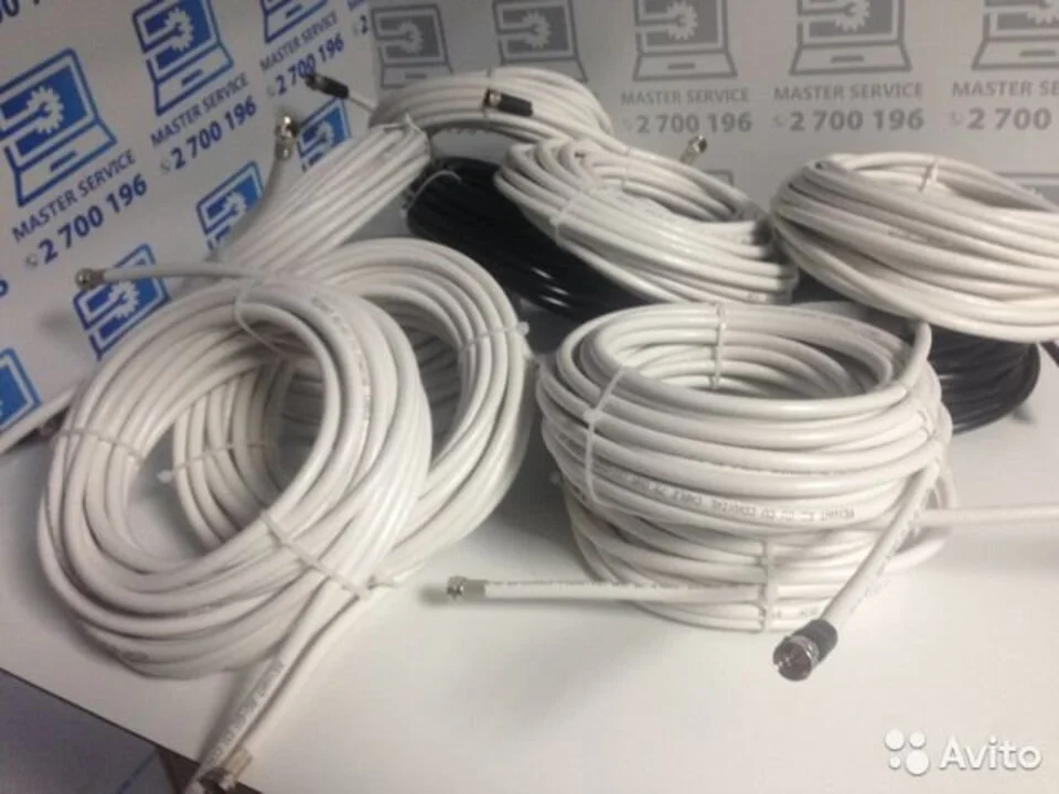 Кабельная сборка RG-6U 75 Ом F(male)-F(male) 15 метров
