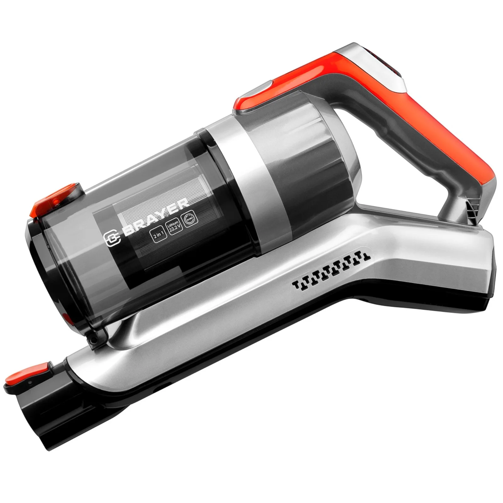 Пылесос вертикальный BRAYER BR4267, 2 в 1, 120Вт, DC мотор, 0,5л,бат.22,2В, турбощетка с LED, 45 мин