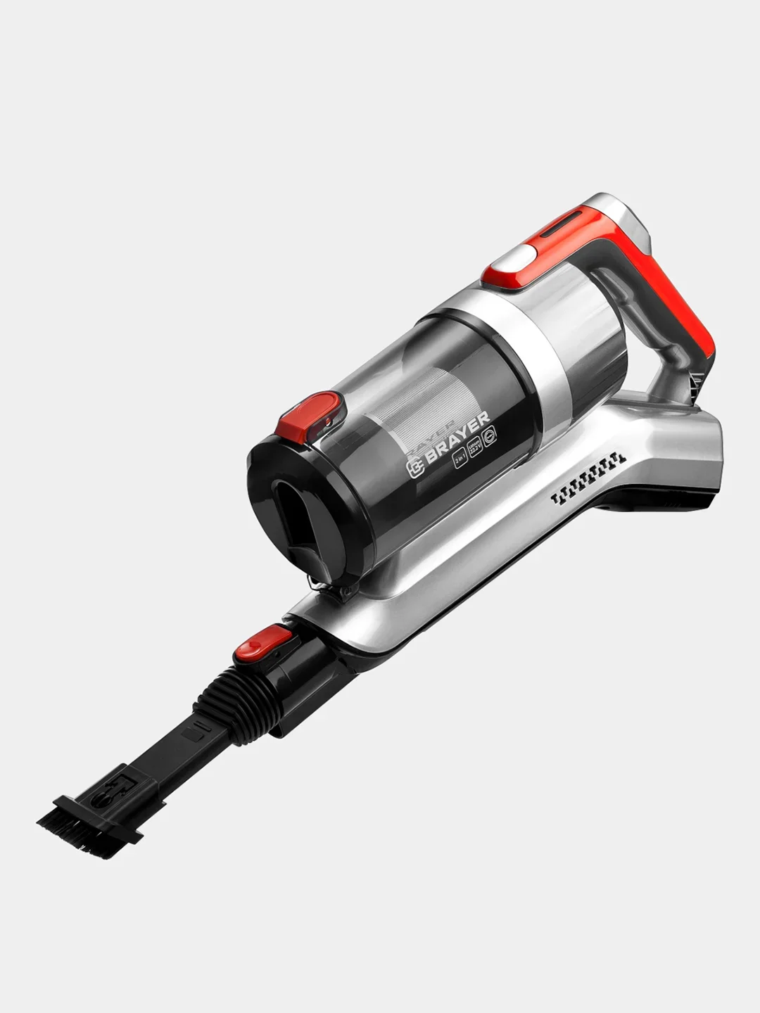 Пылесос вертикальный BRAYER BR4267, 2 в 1, 120Вт, DC мотор, 0,5л,бат.22,2В, турбощетка с LED, 45 мин
