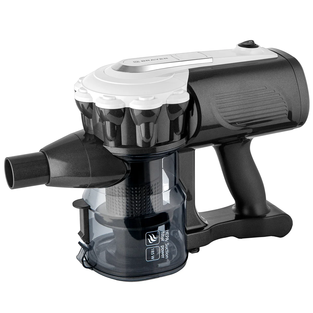 Пылесос вертикальный BRAYER BR4269 600Вт, всасывание 185 Вт, 0,8л, универсальная щётка, шнура 8 м