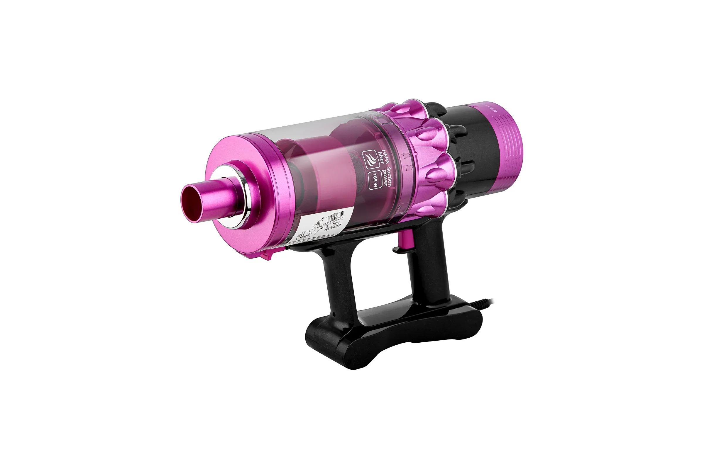 Пылесос вертикальный BRAYER BR4272, 600 Вт, всасыв 185 Вт, 0,8 л, труба 79 см