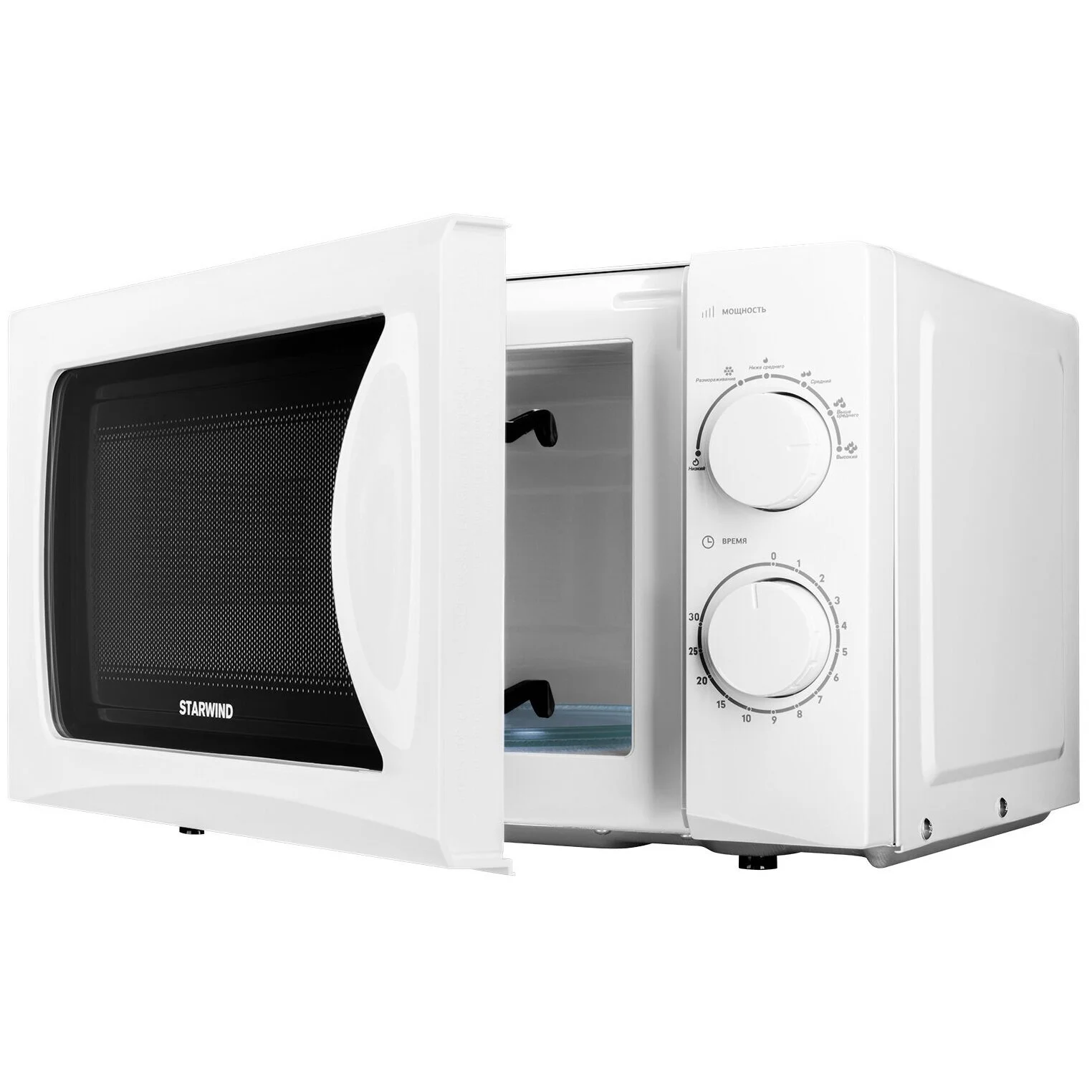Микроволновая печь - СВЧ Starwind SMW3720, 20 л, 700 Вт, белый