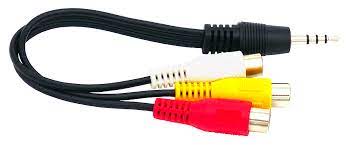 Шнур Jack 3.5 <=> 3хRCA (av 14мм) 1м
