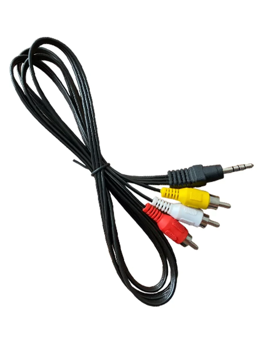 Шнур Jack 3.5 <=> 3хRCA (av 14мм) 1м