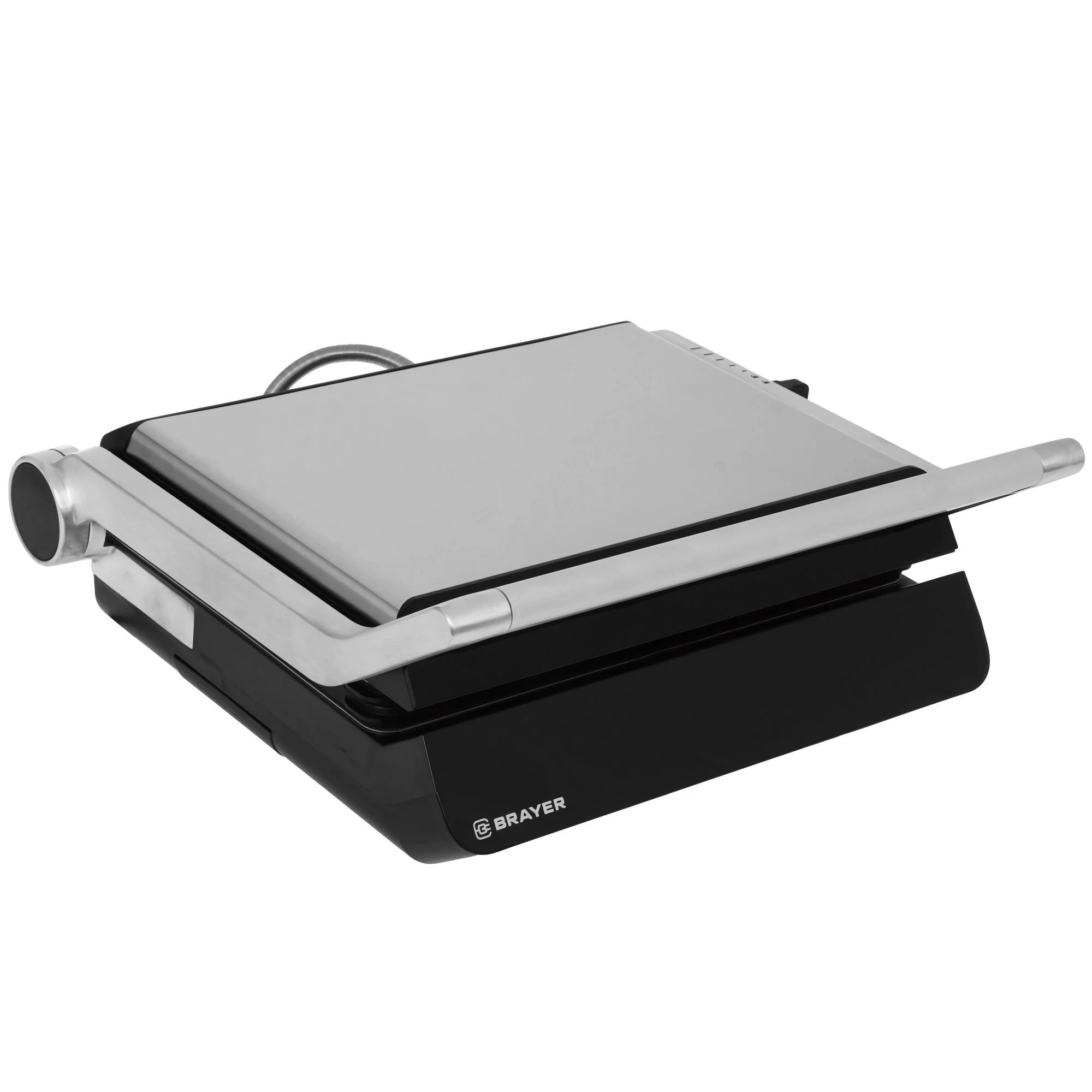 Гриль-пресс BRAYER BR2008 (2000 Вт, LED-дисплей, съем.пласт 24,5*33 см, темп 230)