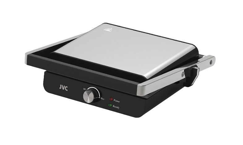 Гриль-пресс JVC JK-GR310, 2000 Вт, Размер панелей, см.28x23 индикация нагрева/работы