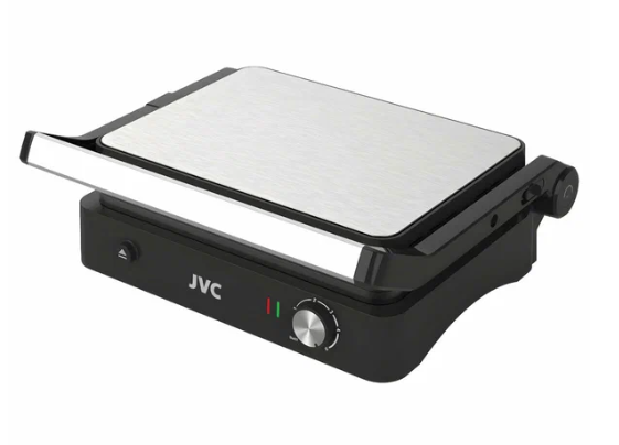 Гриль-пресс JVC JK-GR312, 2000 Вт, Размер панелей, см.28x23 индикация нагрева/работы