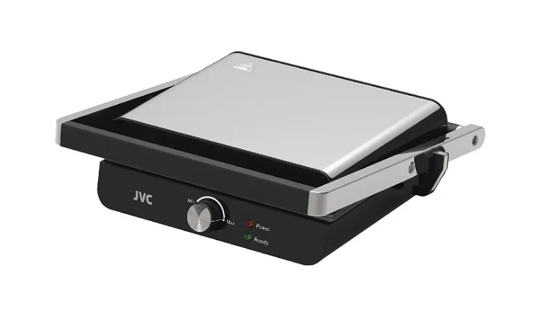 Гриль-пресс JVC JK-GR312, 2000 Вт, Размер панелей, см.28x23 индикация нагрева/работы