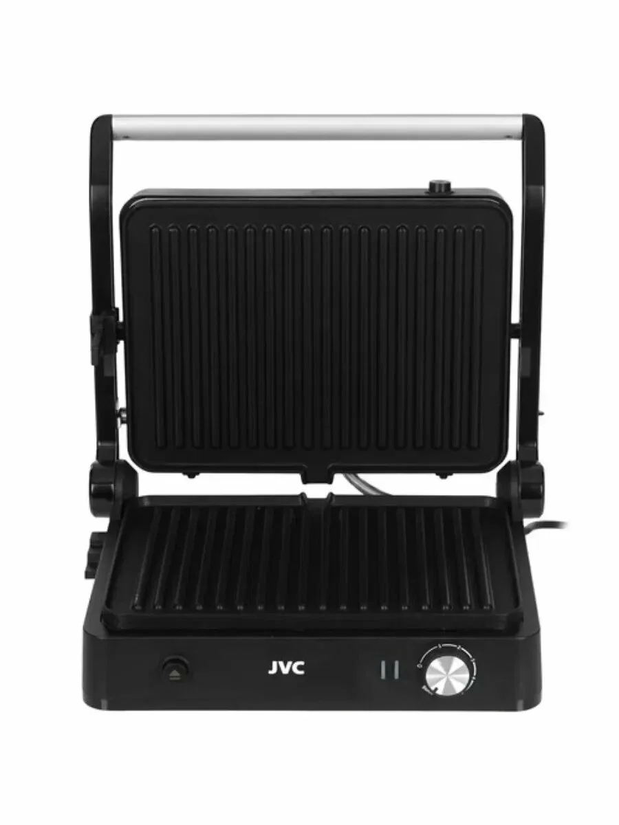 Гриль-пресс JVC JK-GR312, 2000 Вт, Размер панелей, см.28x23 индикация нагрева/работы