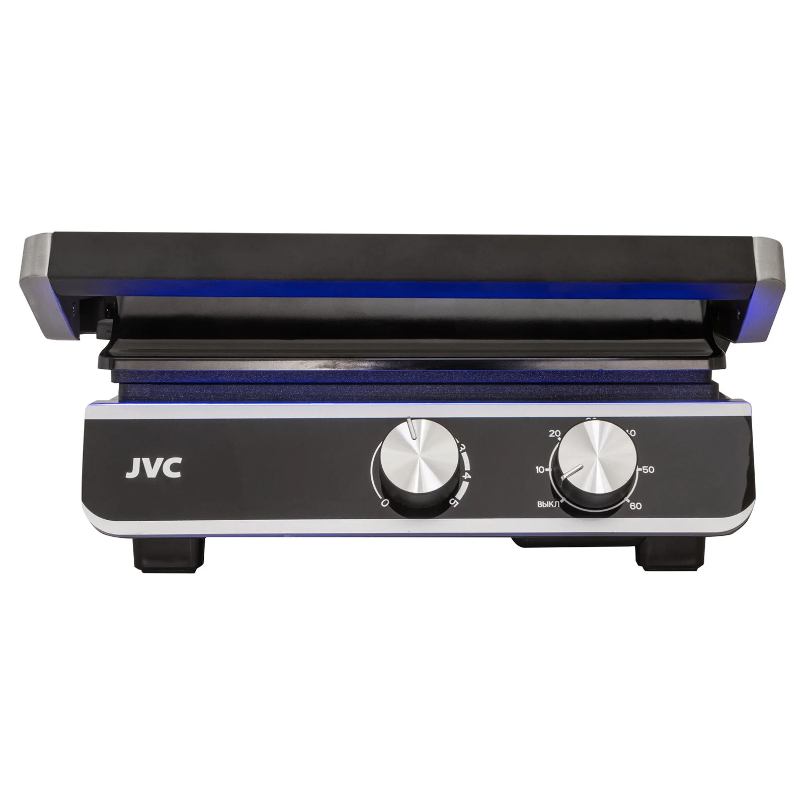 Гриль-пресс JVC JK-GR314, 2000 Вт, панель 29x23, регулировка, таймер, металл