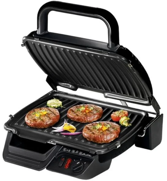 Гриль-пресс Tefal GC305816 серебро (2000Вт, 28,8х25,8 см)
