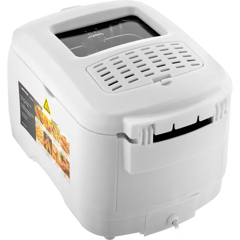 Фритюрница BRAYER BR2830 1800 Вт, вмест.прод 600 г, корзина д/масла 3 л, таймер 30 мин