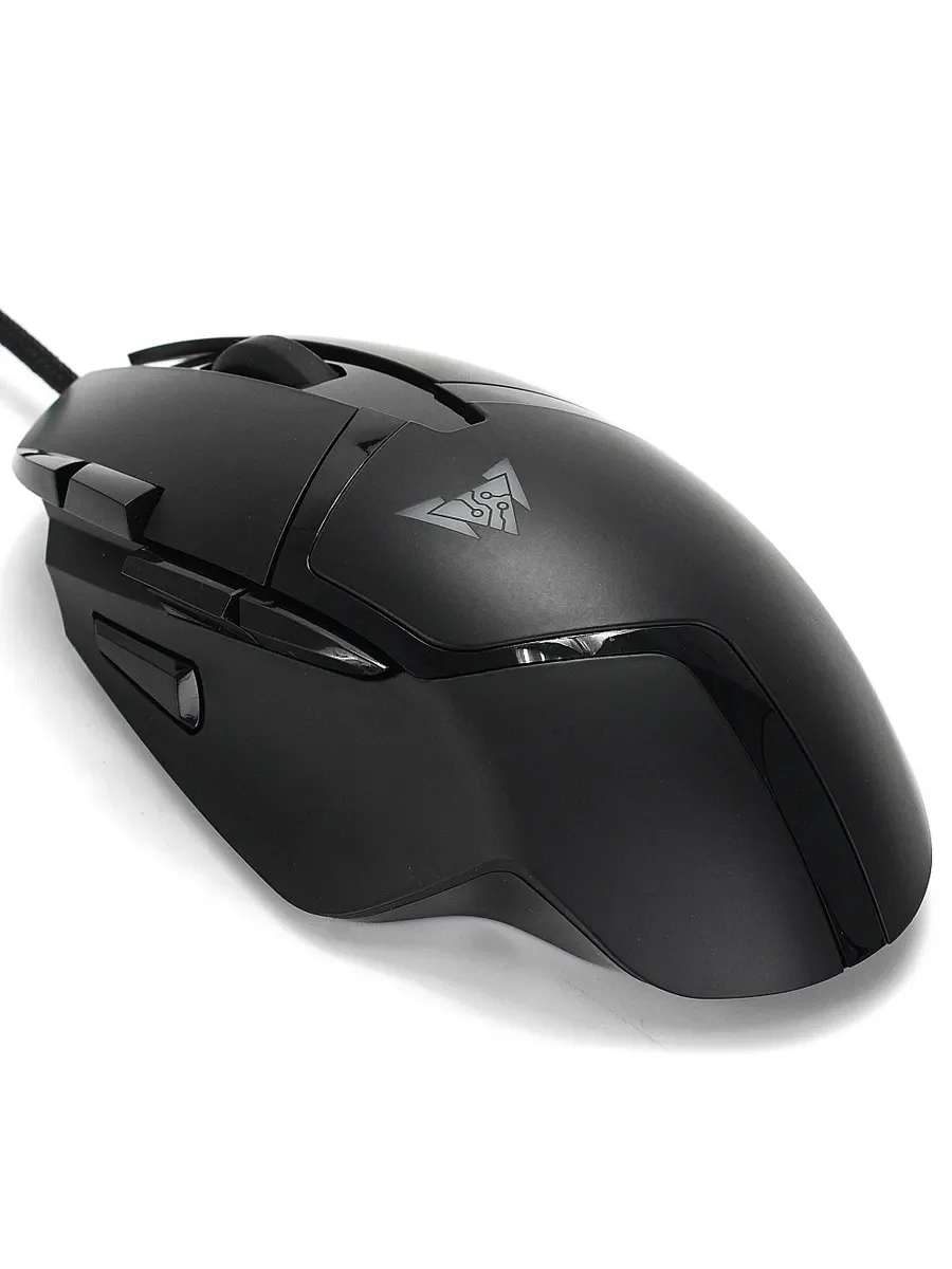 Мышь проводная Crown CMGM-901 черный, 4800 dpi, USB, кнопки - 8