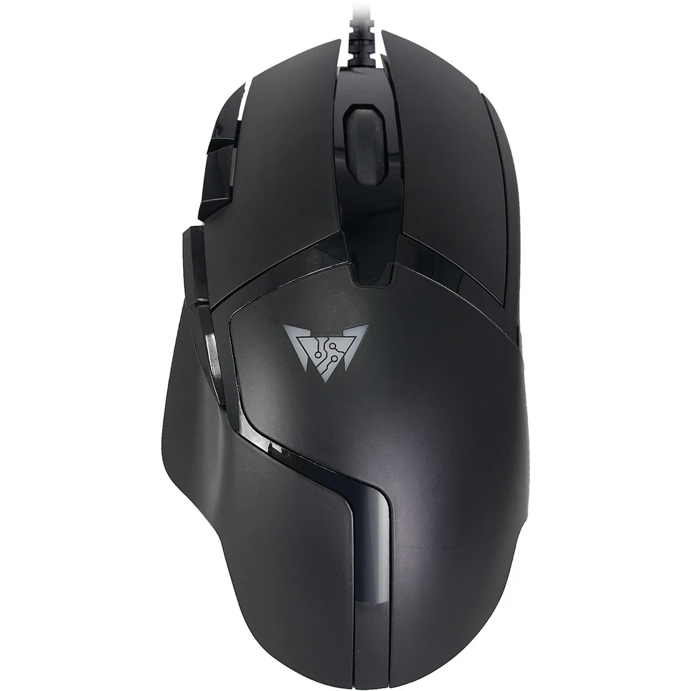 Мышь проводная Crown CMGM-901 черный, 4800 dpi, USB, кнопки - 8