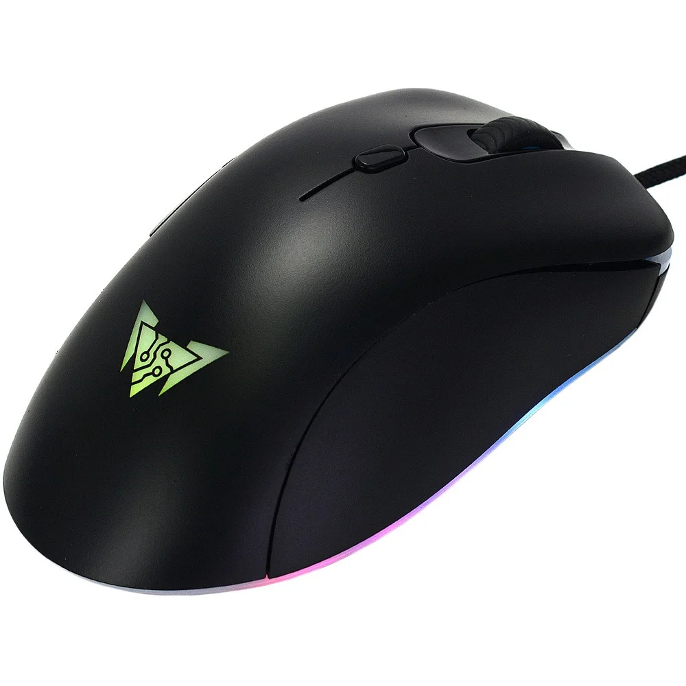 Мышь проводная Crown CMGM-904 черный, 7000 dpi, USB, кнопки - 7