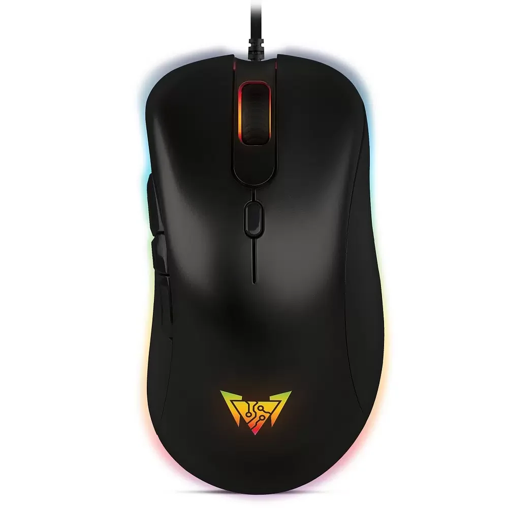Мышь проводная Crown CMGM-904 черный, 7000 dpi, USB, кнопки - 7