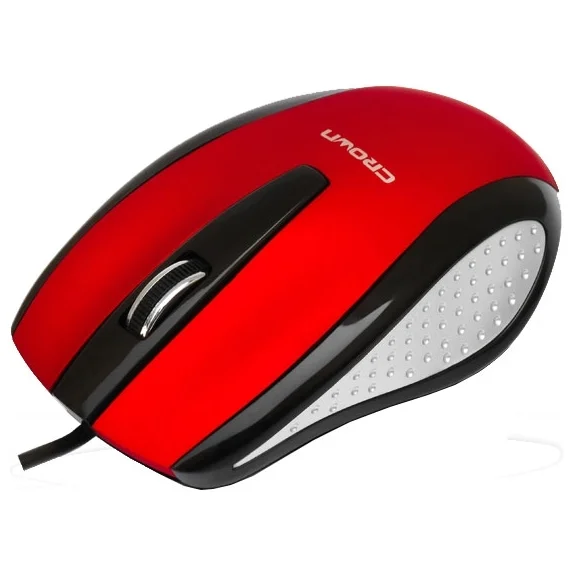 Мышь проводная Crown CMM-047 черный, 1000 dpi, USB, кнопки - 4