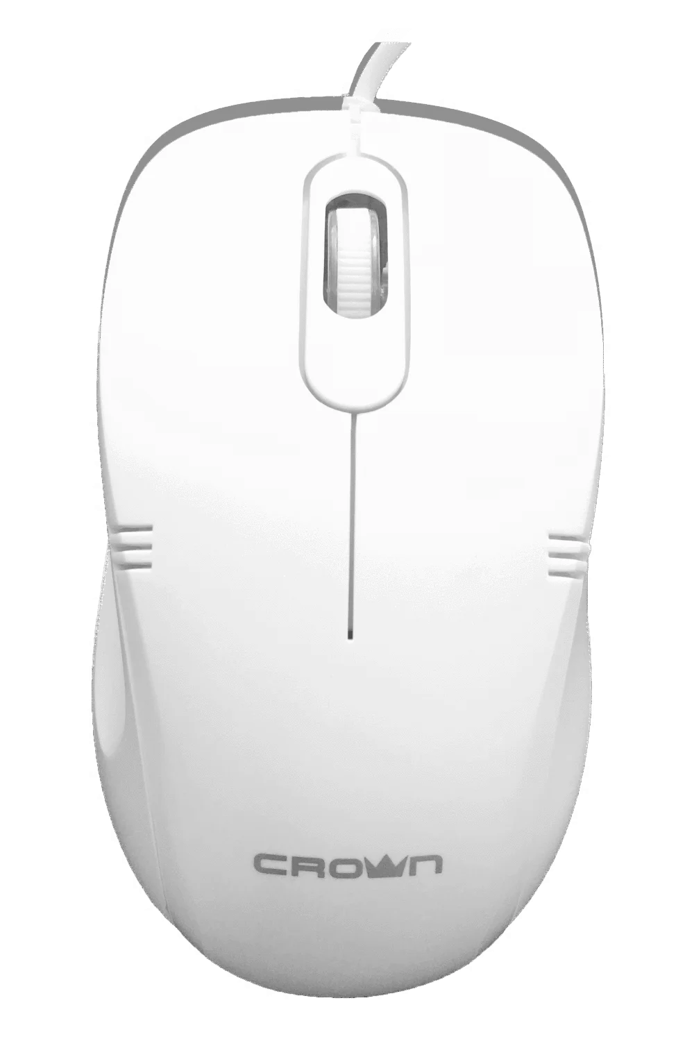 Мышь проводная Crown CMM-502 белый, 1000 dpi, USB, кнопки - 3