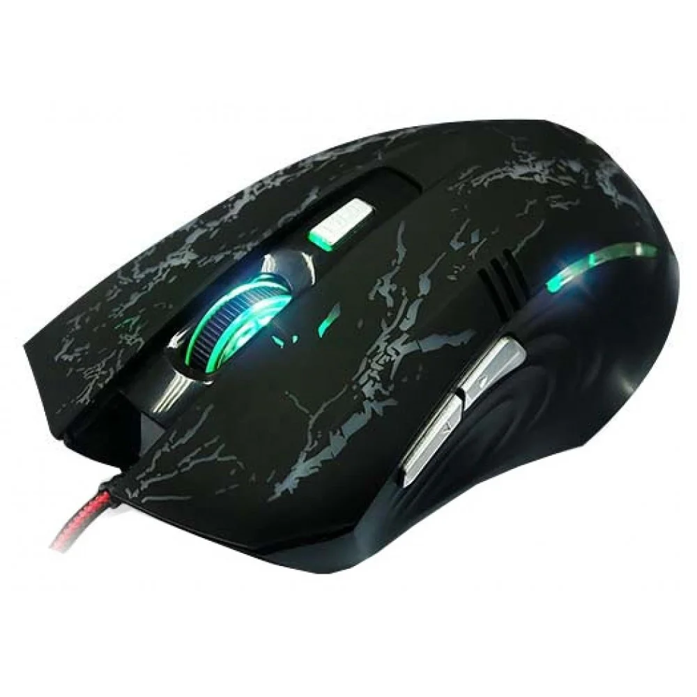 Мышь проводная Crown Gaming CMXG-600 черный, 2200 dpi, USB, кнопки - 6