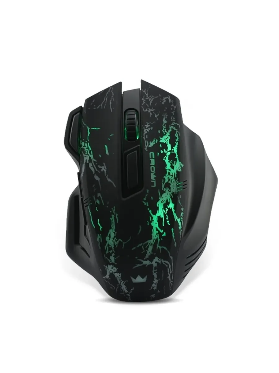 Мышь проводная Crown Gaming CMXG-601 черный, 1800 dpi, USB, кнопки - 7