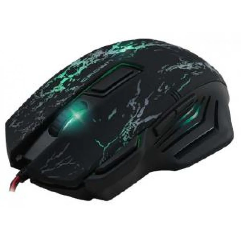 Мышь проводная Crown Gaming CMXG-601 черный, 1800 dpi, USB, кнопки - 7