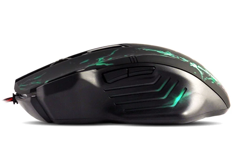 Мышь проводная Crown Gaming CMXG-601 черный, 1800 dpi, USB, кнопки - 7