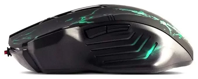 Мышь проводная Crown Gaming CMXG-601 черный, 1800 dpi, USB, кнопки - 7