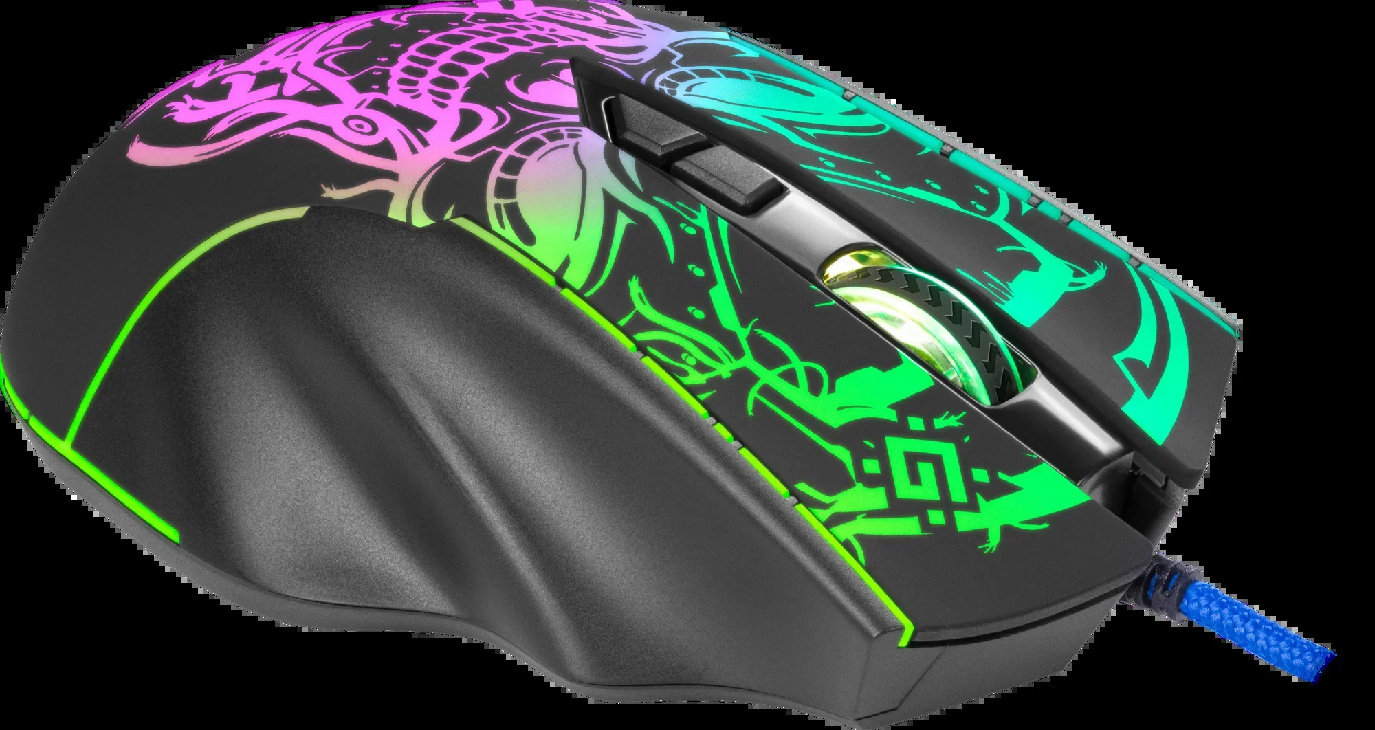 Мышь проводная Defender Bulletstorm GM-928 черный, 7200 dpi, USB, кнопки - 7