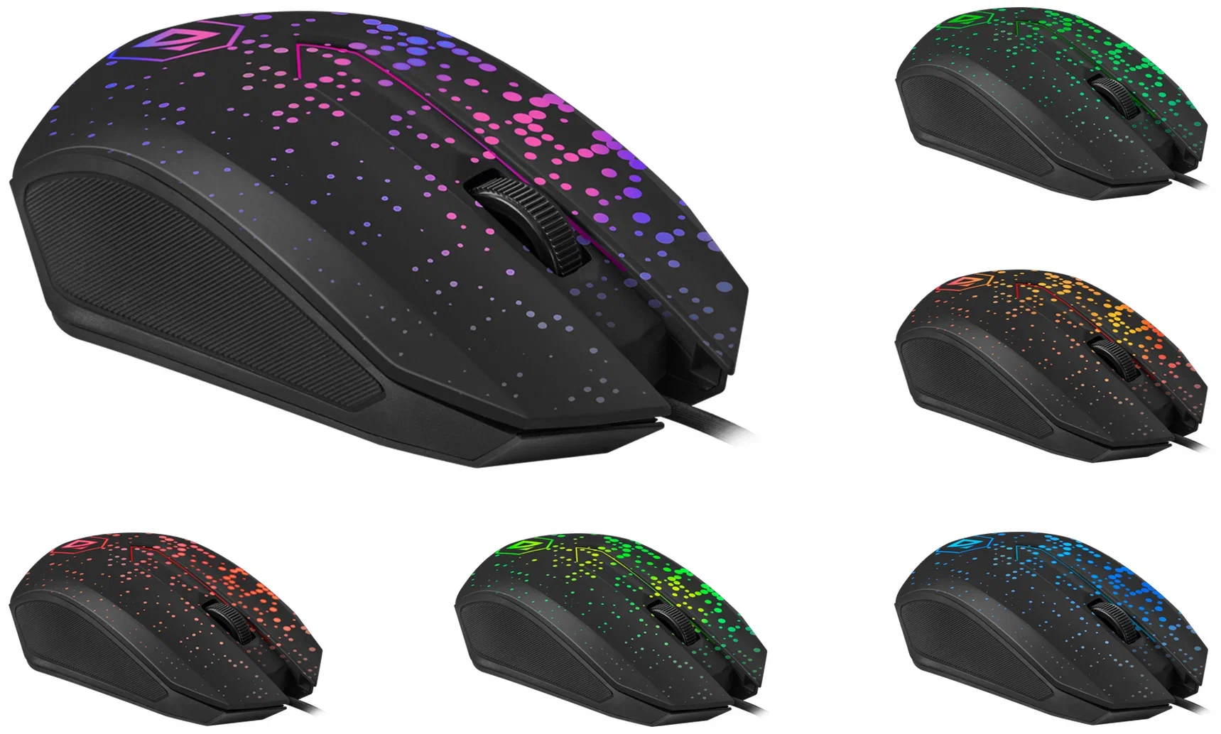 Мышь проводная Defender Event MB-754 черный, 1000 dpi, USB, кнопки - 3