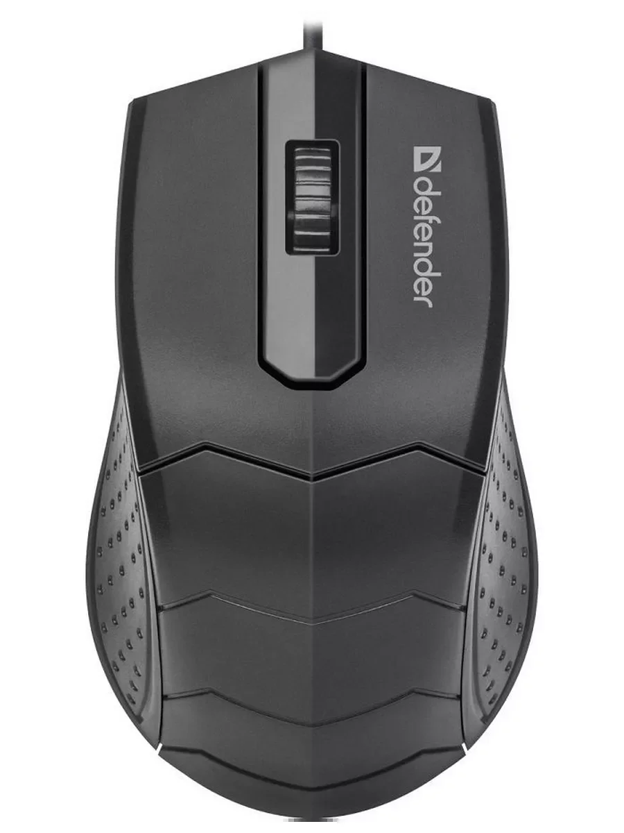 Мышь проводная Defender HIT MB-530 черный, 1000 dpi, USB, кнопки - 3