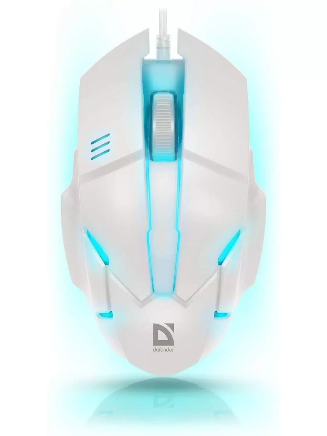 Мышь проводная Defender Host MB-982 белый, 1000 dpi, USB, кнопки - 3