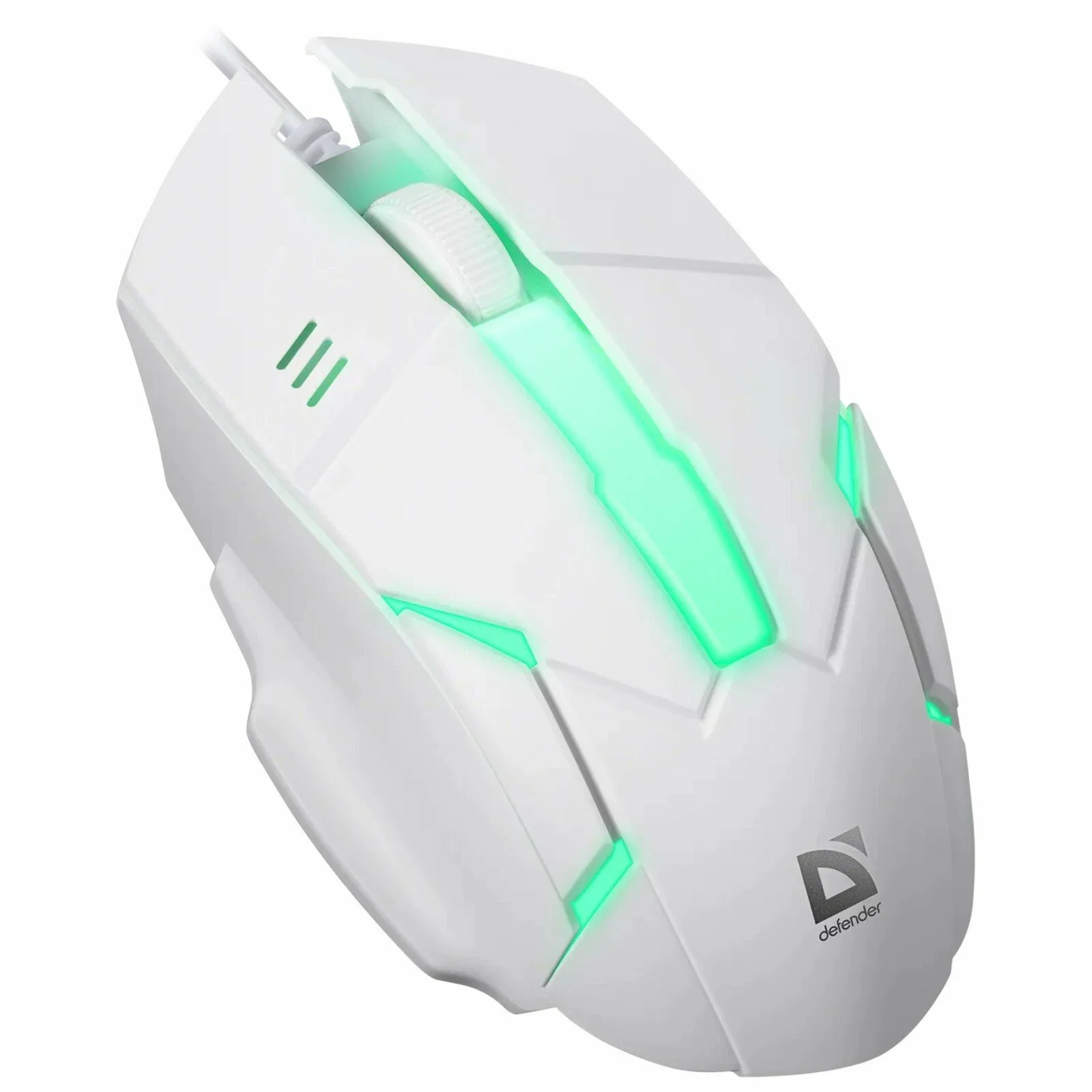Мышь проводная Defender Host MB-982 белый, 1000 dpi, USB, кнопки - 3