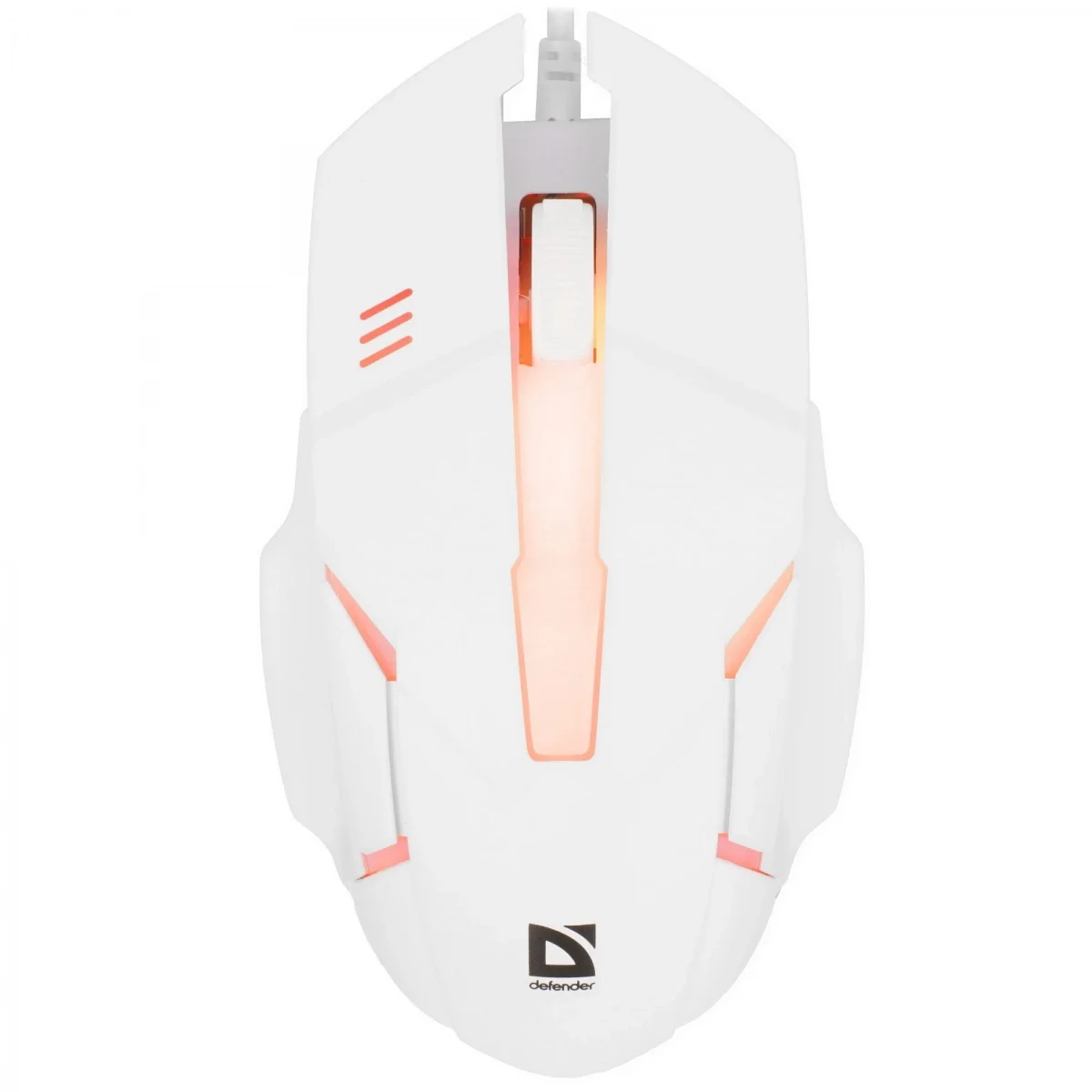 Мышь проводная Defender Host MB-982 белый, 1000 dpi, USB, кнопки - 3