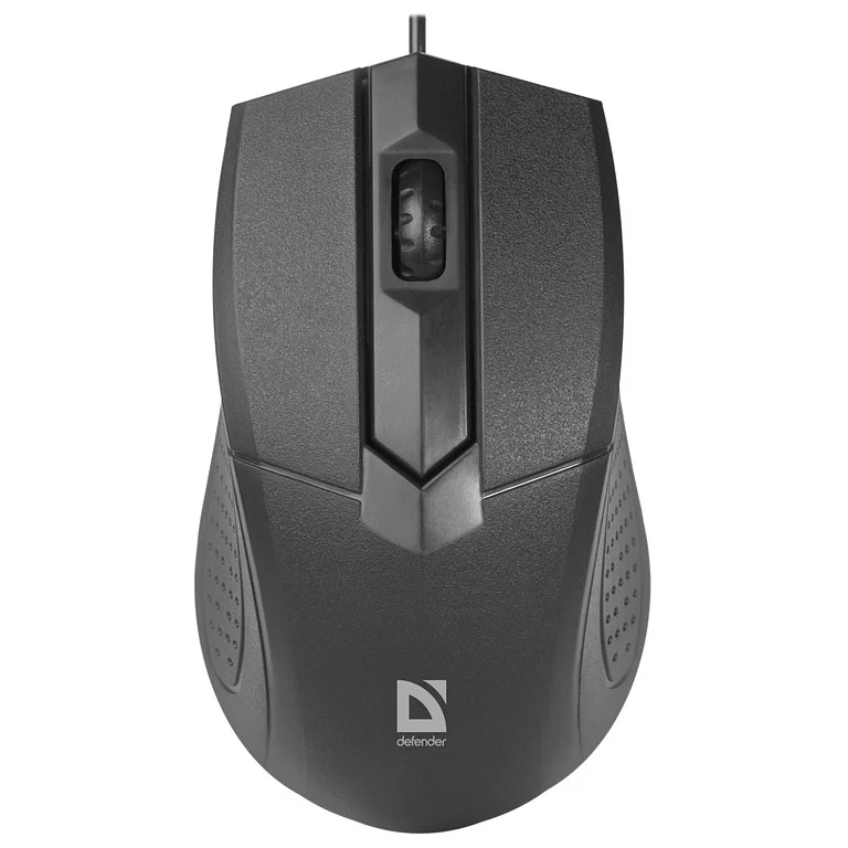 Мышь проводная Defender Optimum MB-270 черный, 1200 dpi, USB, кнопки - 3