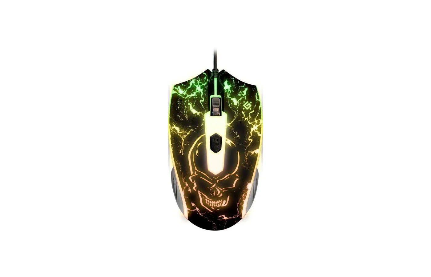 Мышь проводная Defender Overmatch GM-069 черный, 2400 dpi, USB, кнопки - 4
