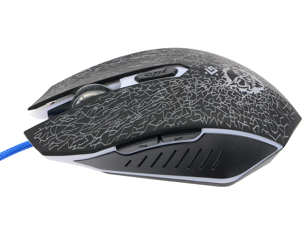 Мышь проводная Defender Shock GM-110L черный, 3200 dpi, USB, кнопки - 6