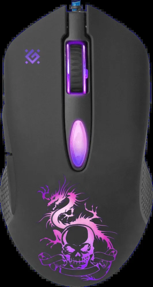 Мышь проводная Defender Sky Dragon GM-090L черный, 3200 dpi, USB, кнопки - 6