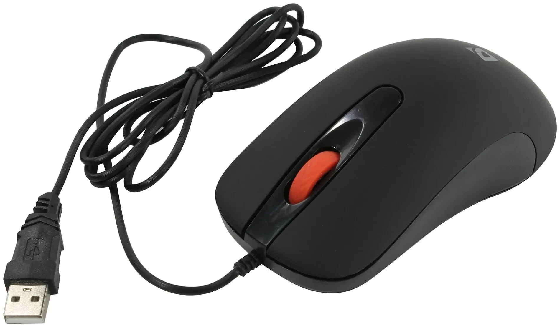 Мышь проводная Defender Ultra Classic MB-280 черный, 1200 dpi, USB, кнопки - 4