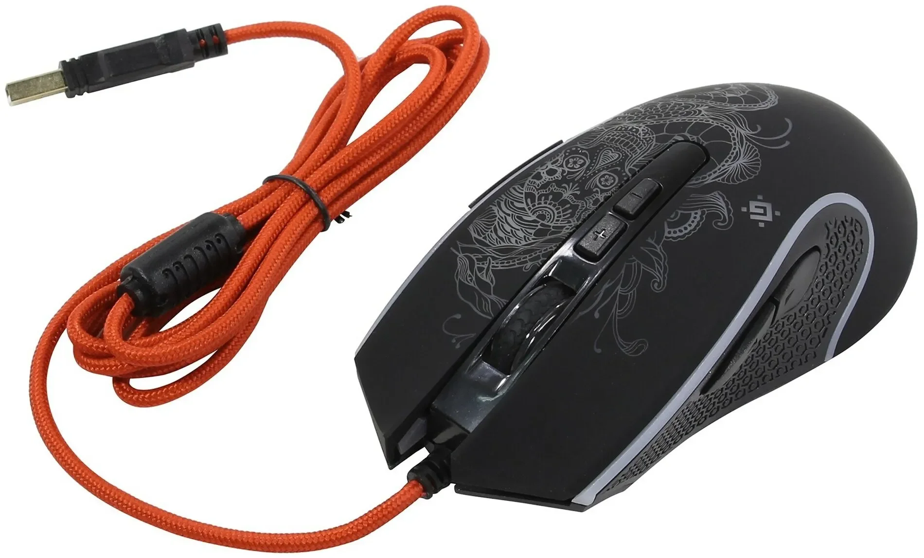 Мышь проводная Defender Venom GM-640L черный, 3200 dpi, USB, кнопки - 8