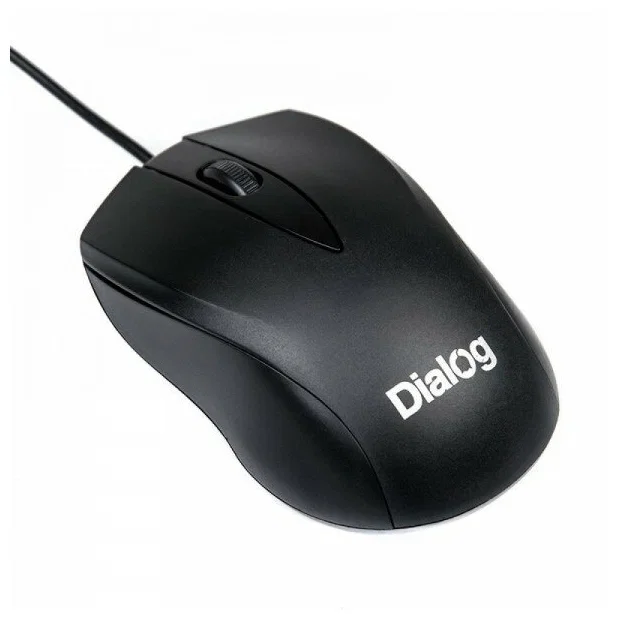 Мышь проводная Dialog Comfort MOС-15U черный, 1200 dpi, USB, кнопки - 3