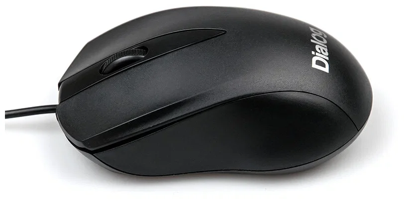 Мышь проводная Dialog Comfort MOС-15U черный, 1200 dpi, USB, кнопки - 3