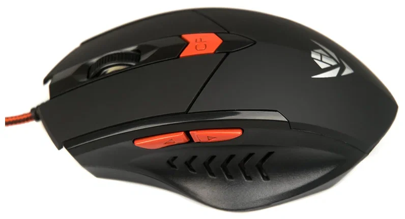 Мышь проводная Dialog MOG-11U Nakatomi Gaming - 6 кнопок + ролик, USB,черная