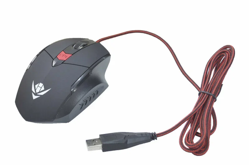Мышь проводная Dialog MOG-11U Nakatomi Gaming - 6 кнопок + ролик, USB,черная