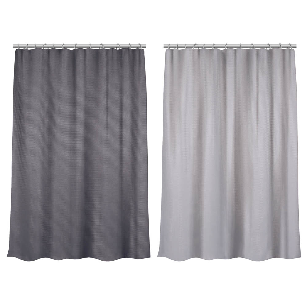 VETTA Штора для ванной тм VETTA Vafel, сетчатая 130г/м², 180х180см, 2 дизайна