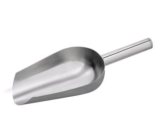 СКР Совок для льда и сыпучих продуктов, Domestico, размер: 24*9,5 см, из нержавеющей стали