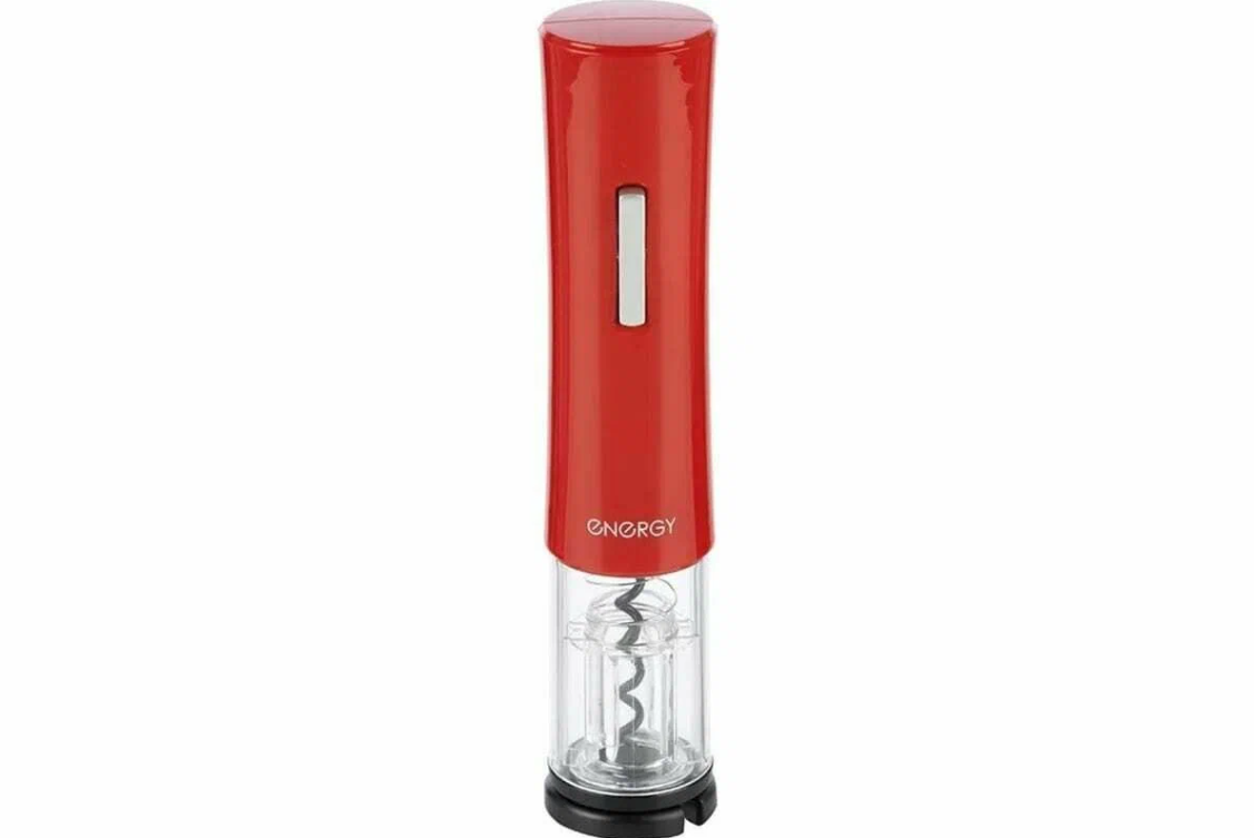 Штопор электрический ENERGY EN-557B, красный, 4 батарейки